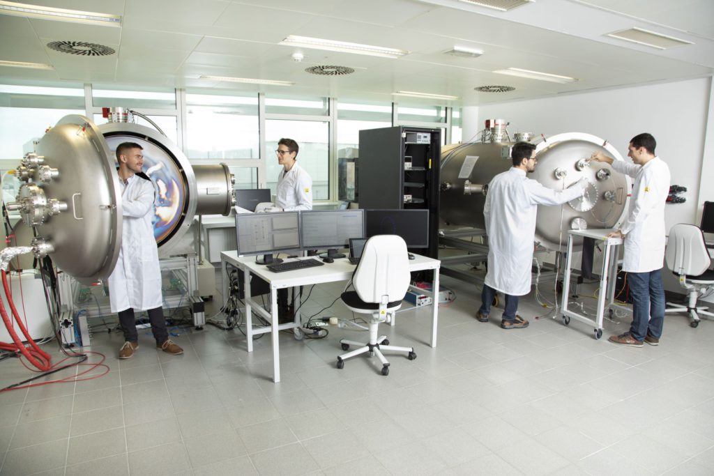 enpulsion spotlight article with satsearch on the electric propulsion supply chain - image shows thermal vacuum chambers (TVACs) by Enpulsion