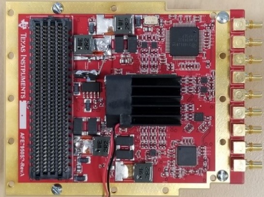 Figure 5 4T5R transceiver reference design board picture - image for satsearch blog post on phased array antenna systems - a new paradigm for electronics in satellites, with Texas Instruments