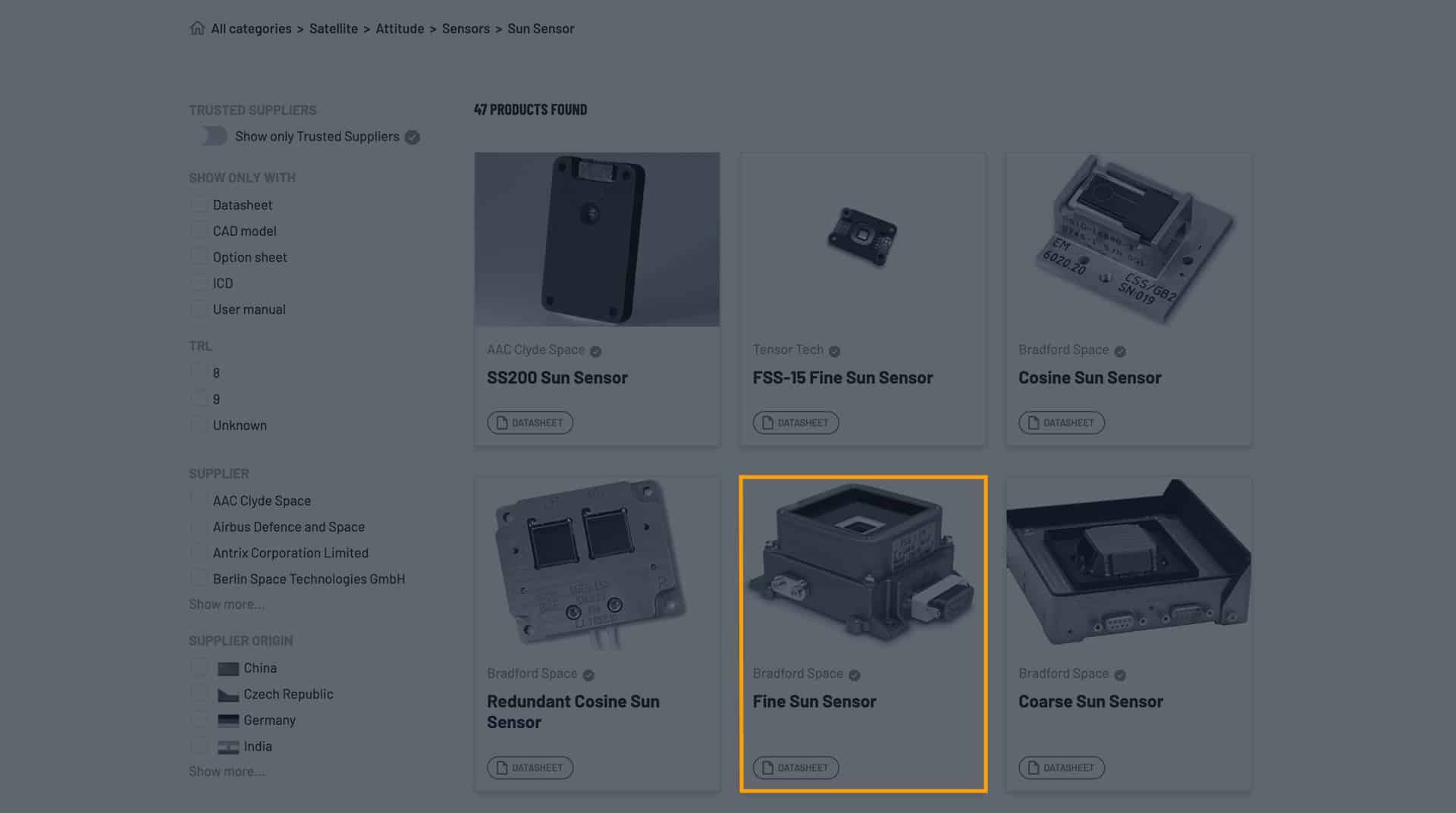 Electrical and electronic equipment (EEE) for satellites