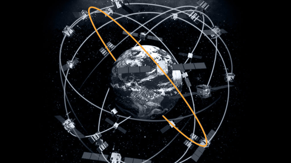 whats next for newspace in 2025? image shows a satellite constellation orbiting the earth